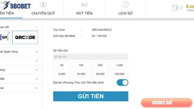 Hướng dẫn nạp tiền tại trang đơn giản, dễ dàng