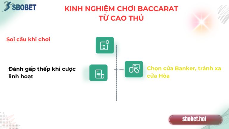 Kinh nghiệm chơi Baccarat siêu hiệu quả từ các chuyên gia