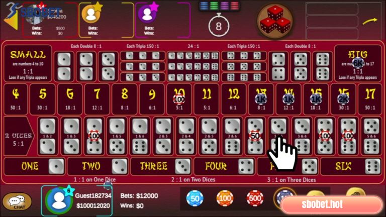Tham gia chơi Sicbo đơn giản mà an toàn tại Sbobet